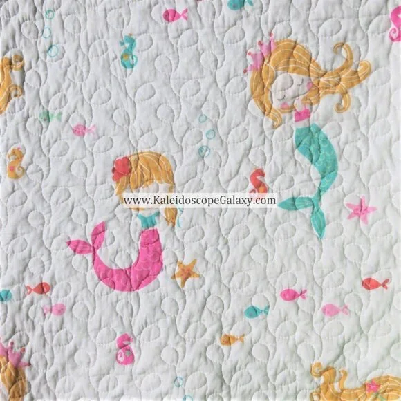 7 Piece Mermaid Twin Quilt ~ Pillow Sham ~ Throw Pillows ~ Sheets ~ Mermaids NEW